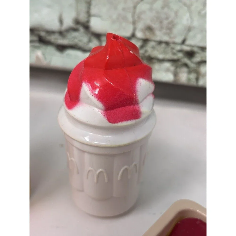 Vintage Fisher Price McDonalds Play Food Lot Hotcakes Sundae Fries Mixed Pieces